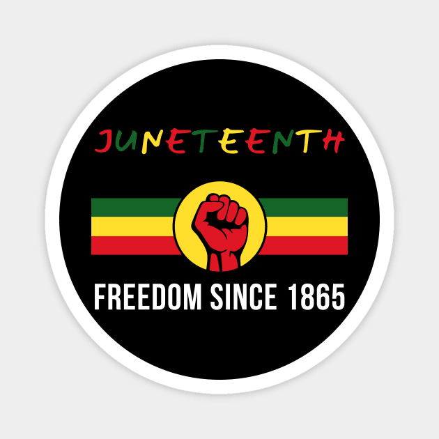 Juneteenth Since 1865 – Embrace Freedom Magnet by Inkarti